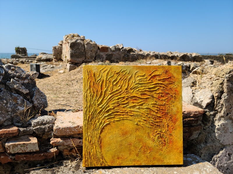 circe mazzifineart マッジーフランチェスコ ulisse mito ギリシャ神話 mazzifrancesco cascatadiluce 光の滝 oro gold alberodelsole 太陽の木