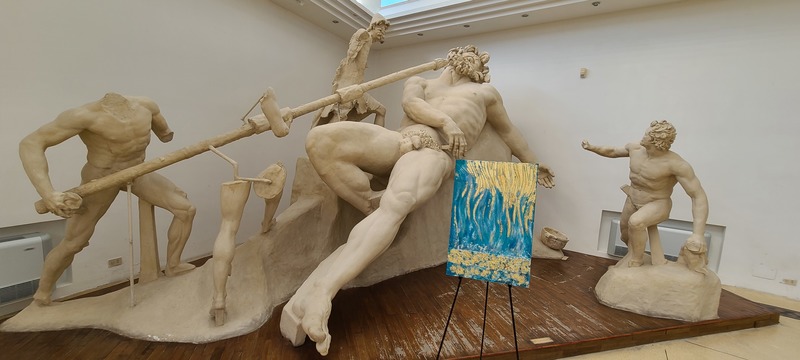 circe mazzifineart マッジーフランチェスコ ulisse mito ギリシャ神話 mazzifrancesco cascatadiluce 光の滝 oro gold alberodelsole 太陽の木