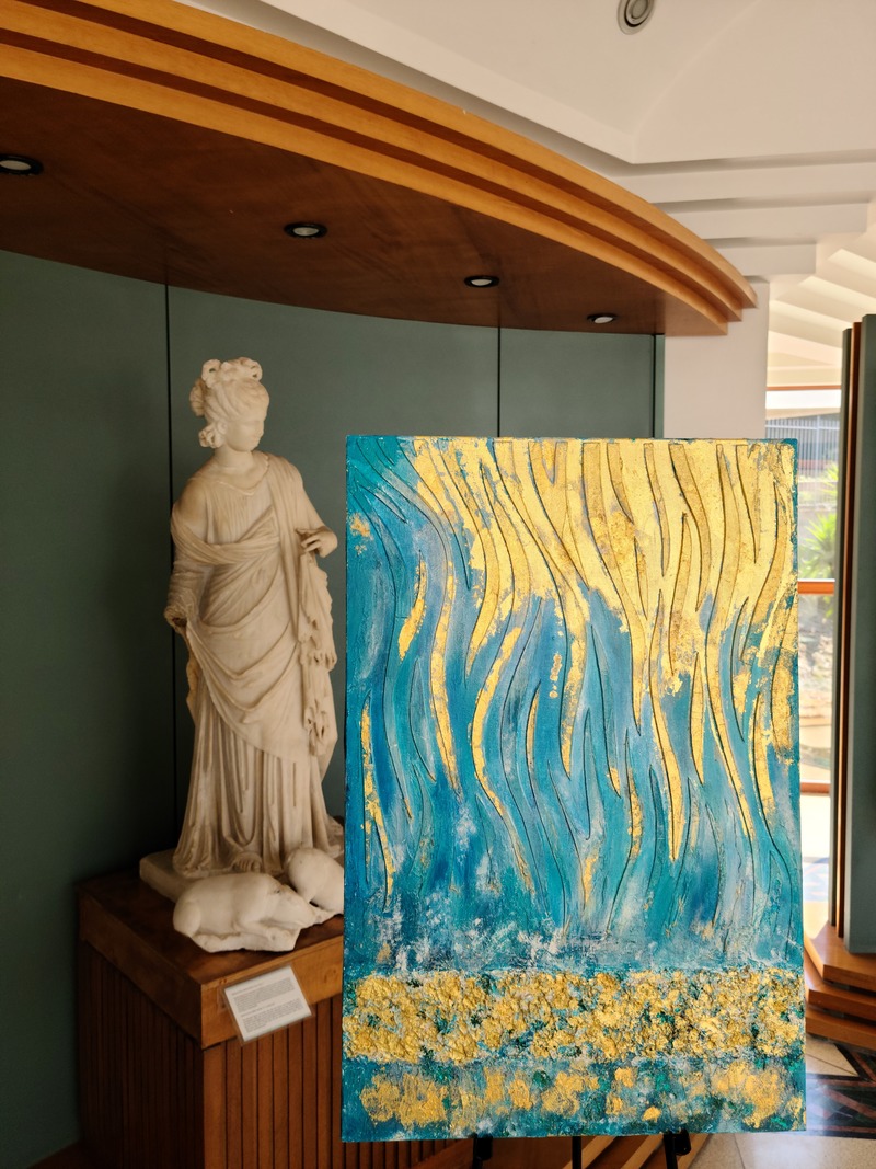mazzifineart マッジーフランチェスコ ulisse mito ギリシャ神話 mazzifrancesco cascatadiluce 光の滝 oro gold