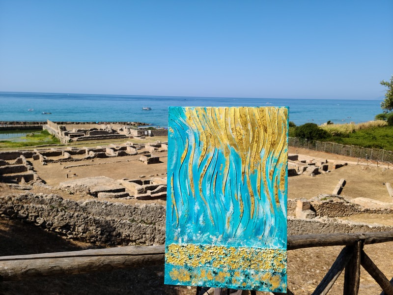circe mazzifineart マッジーフランチェスコ ulisse mito ギリシャ神話 mazzifrancesco cascatadiluce 光の滝 oro gold alberodelsole 太陽の木